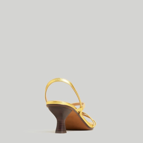 Madewell The Felicia Slingback Sandal in Bright Gold - Picture 2 of 9